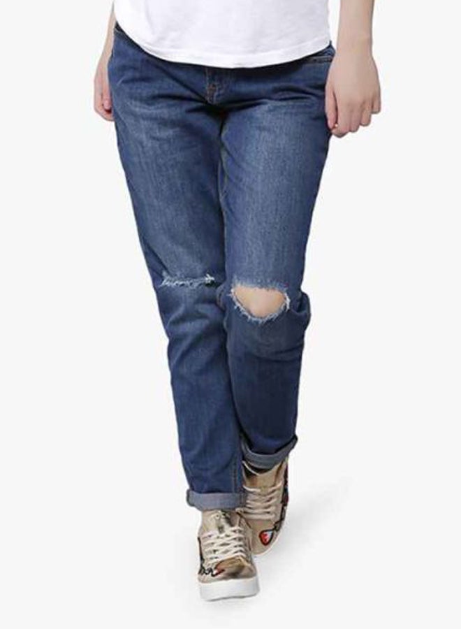 Slim Boyfriend Jeans Blue