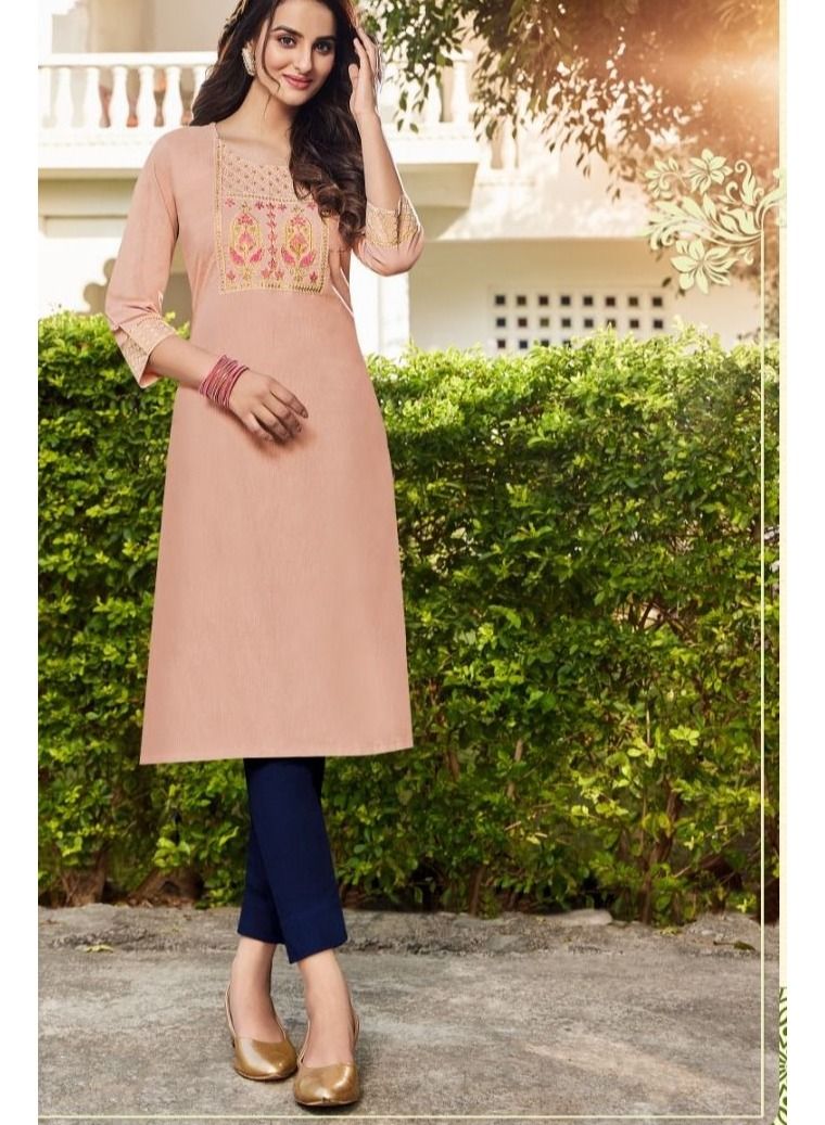 RAYON LINEN DAILY WEAR KURTI