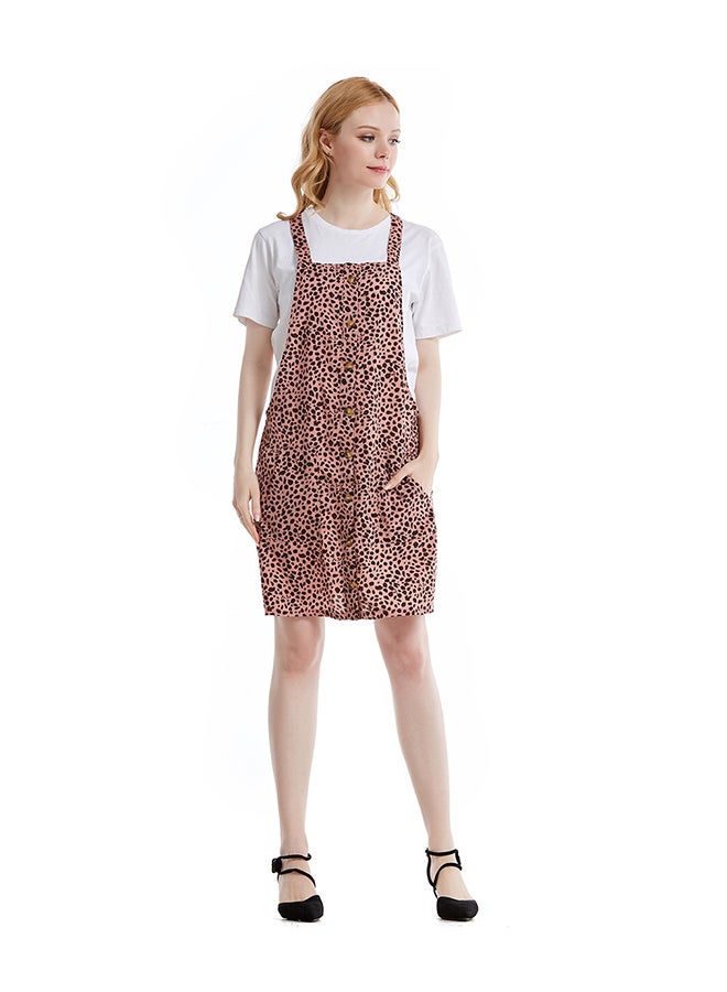 Women's Strapless Skirt Pink/Black