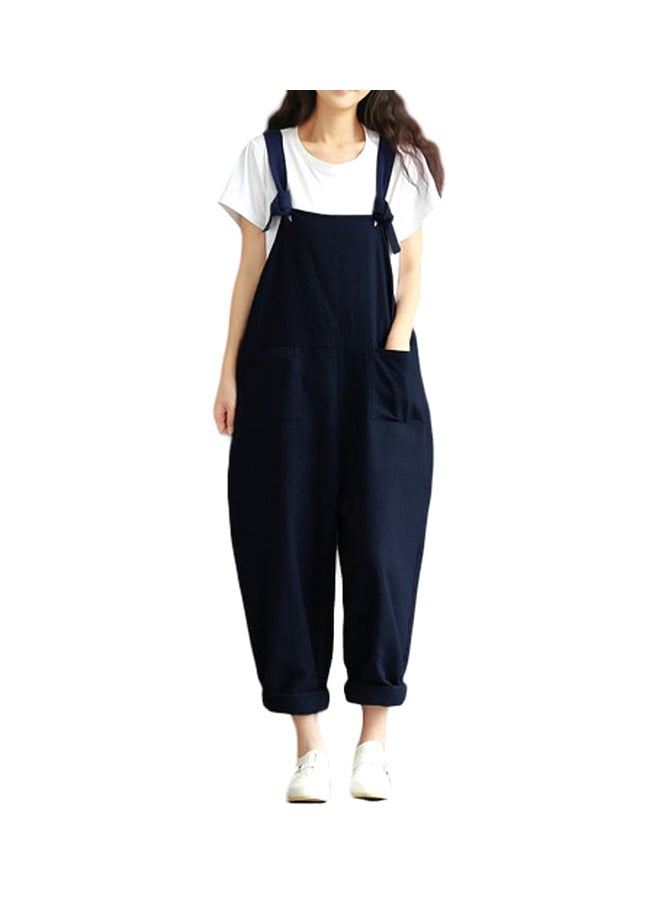 Sleeveless Dungarees Blue