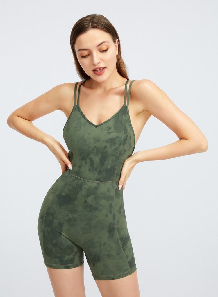 Dance Ballet Yoga Jumpsuit Green