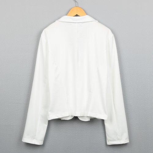 Long Sleeves Blazer White