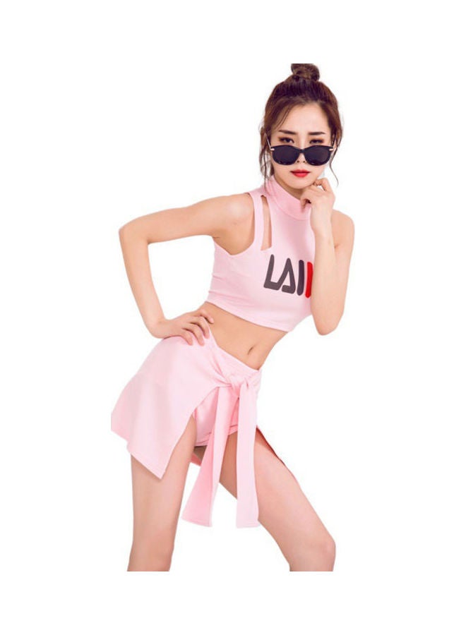 Hip Hop Cheerleading Jazz Dance Costumes Pink