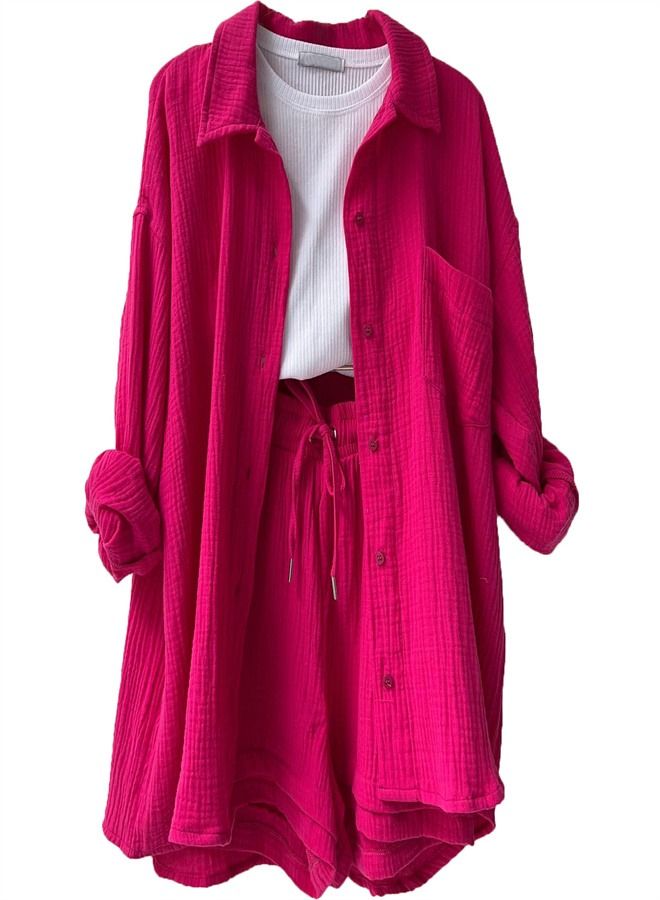 Oversize Fashion Casual Suit Pink