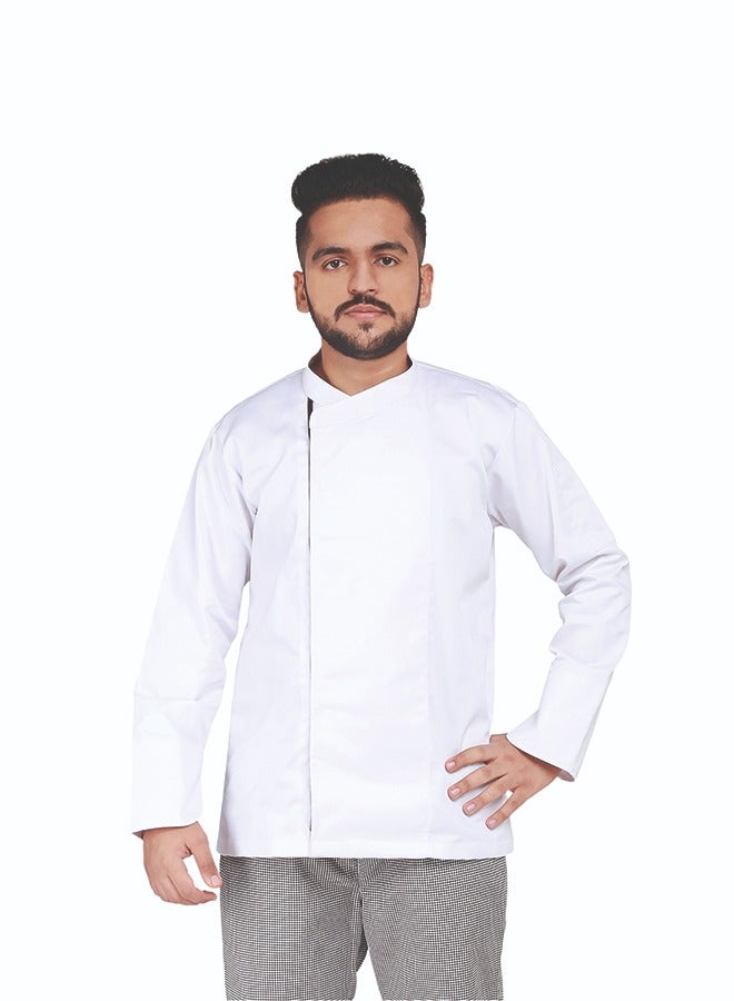 Men's Chef Coat Zipper Closure Made With Breathable Cotton