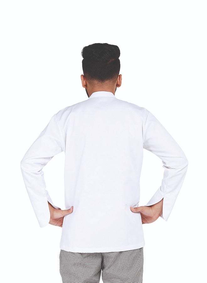 Men's Chef Coat Zipper Closure Made With Breathable Cotton