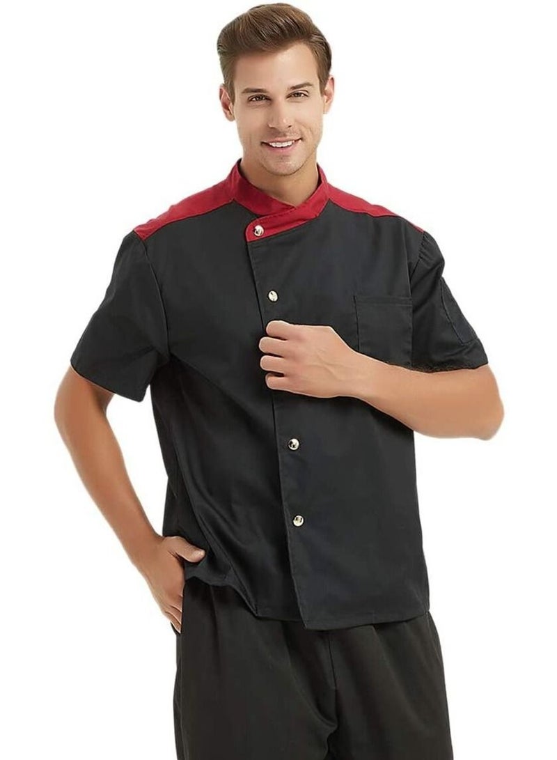 Chef Short Sleeve Unisex Classic Double-Breasted Coat Jacket