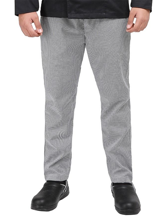 Chef Trousers | Unisex Chef Pants with Elastic Waist & Drawstring | Kitchen Uniform for Men & Women Both