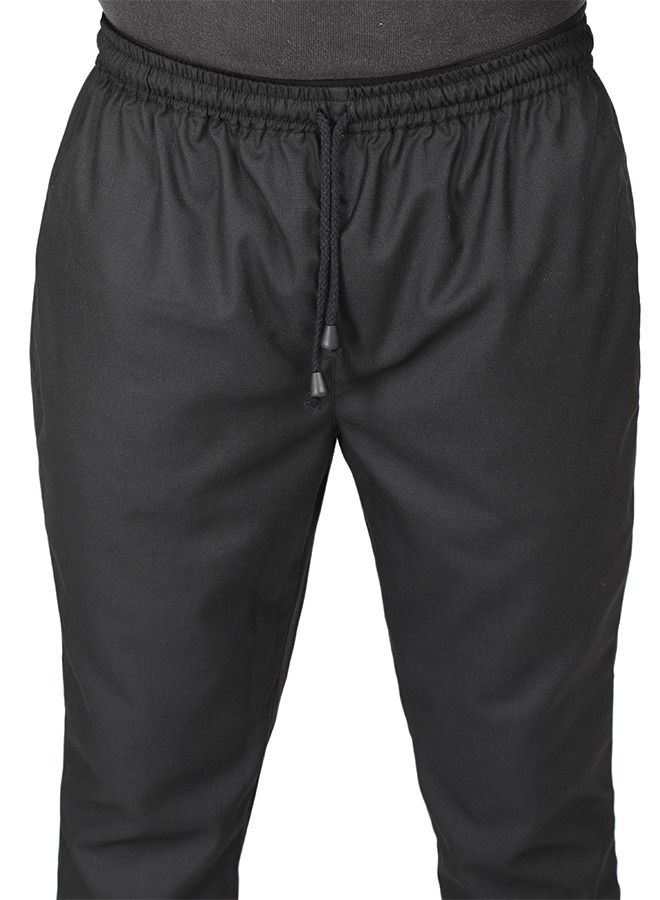 Chef Trousers Unisex Chef Pants with Elastic Waist & Drawstring