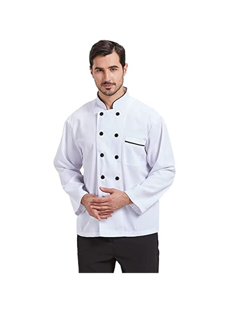 Unisex Chef Kitchen Long Jacket for Men and Women