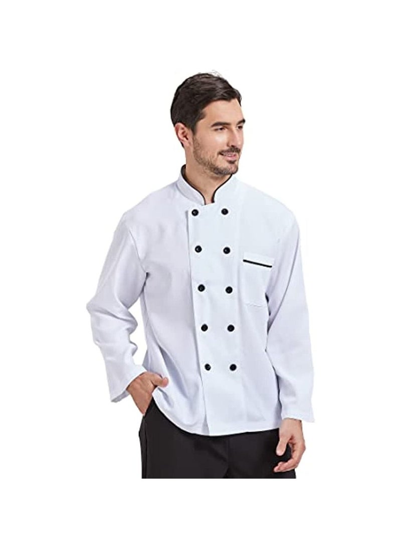 Unisex Chef Kitchen Long Jacket for Men and Women