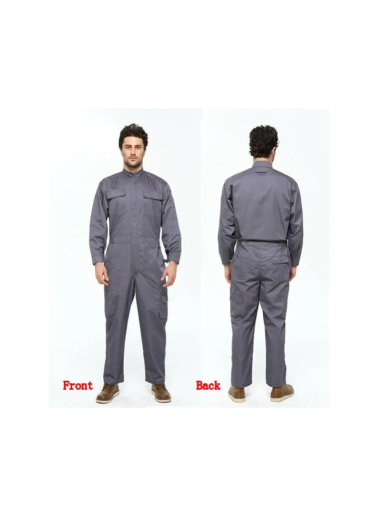 1-Piece Painting Repairman Work Coveralls,Durable Workwear,Protective Suits Safety Uniforms,Colour Grey