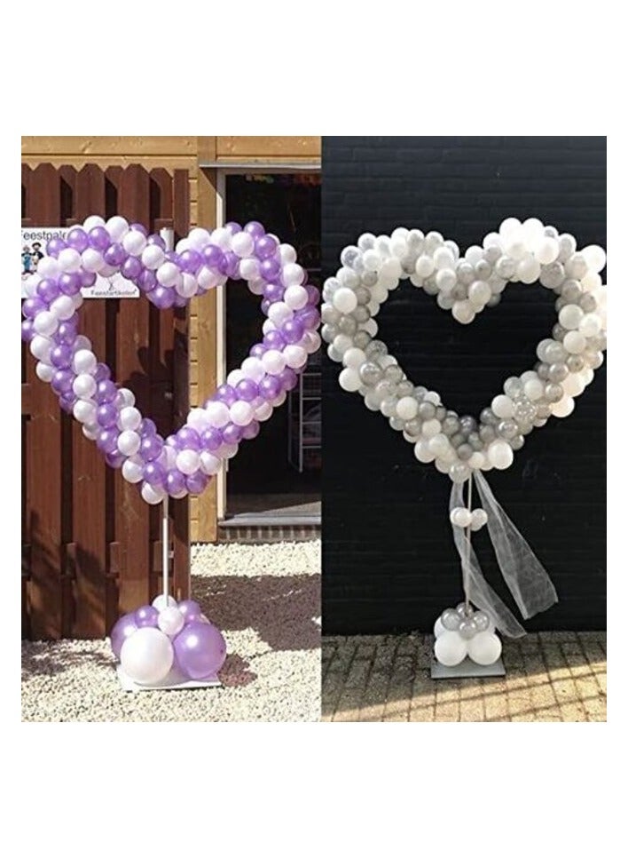 Heart-shaped Balloon Arch Column Stand Kit for Proposal, Birthday, Wedding, Baby Shower, Graduation, Anniversary, Balloon Column Base & Pole Balloons not Included (1 pc)