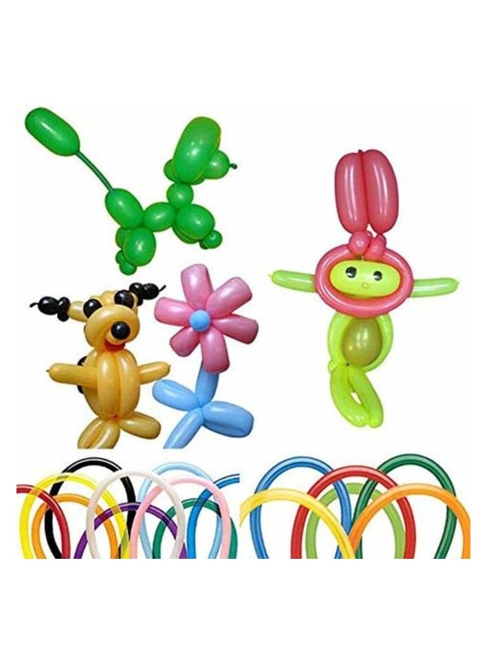 Long Balloons Twisting Magic Balloons 100pcs Qualatex Twist Balloon Animal Balloons Kit 260q Diy Balloons for Birthday kids Wedding Party Decorations