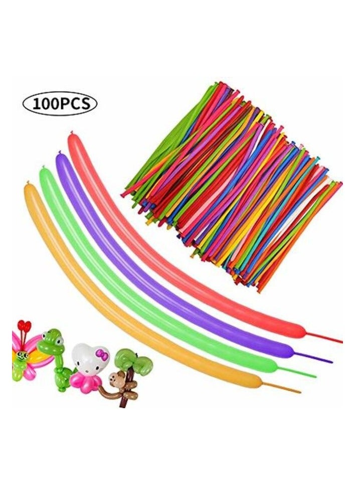 Long Balloons Twisting Magic Balloons 100pcs Qualatex Twist Balloon Animal Balloons Kit 260q Diy Balloons for Birthday kids Wedding Party Decorations