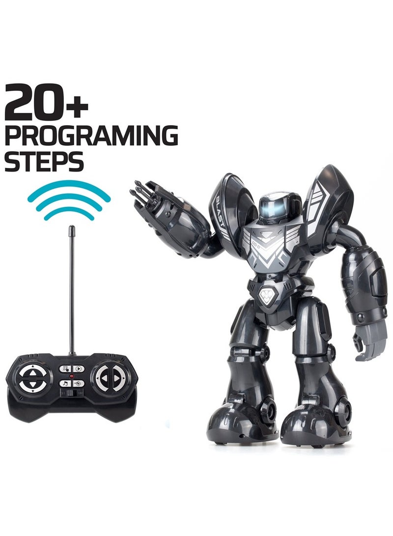 Silverlit YCOO Programmable Robot Toy 34cm Tall, LED Face BLACK for Ages 5+