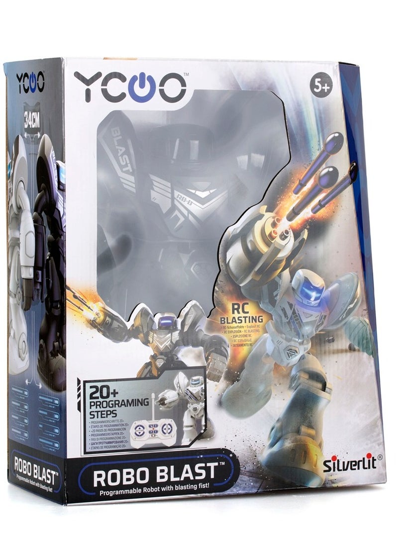 Silverlit YCOO Programmable Robot Toy 34cm Tall, LED Face BLACK for Ages 5+