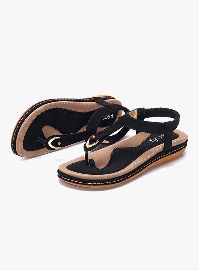 Stylish Fat Sandal Black