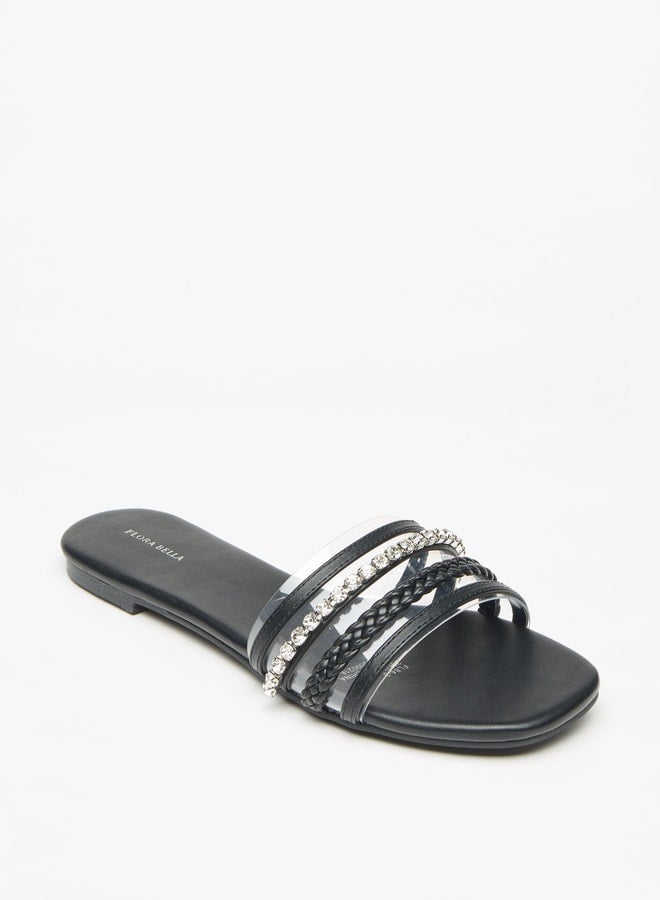 Women's Embellished Slip-On Slides Ramadan Collection