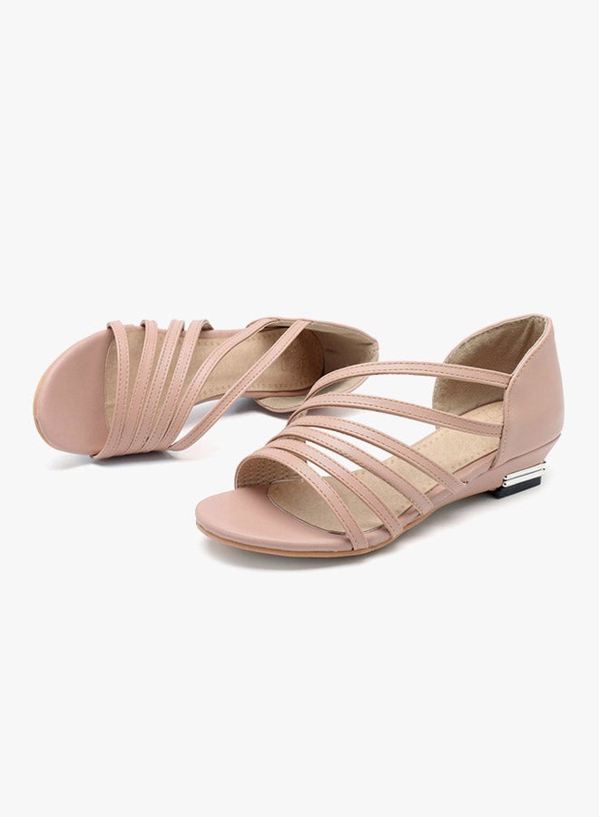 Kitten Heel Flat Shoe Pink