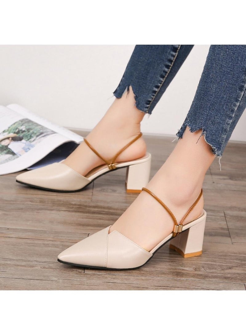 Pump Shoes Fashion High Heel Women Daily Office Dress Women Shoes Comfy Block Heel