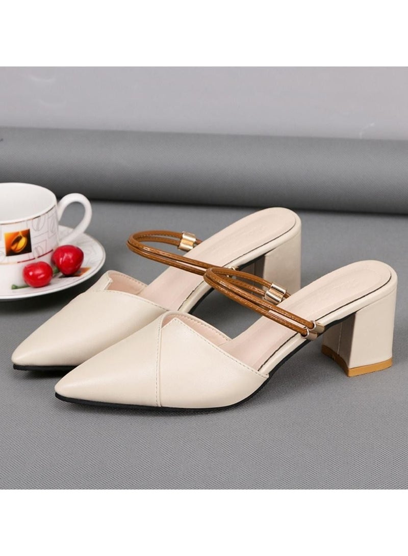 Pump Shoes Fashion High Heel Women Daily Office Dress Women Shoes Comfy Block Heel