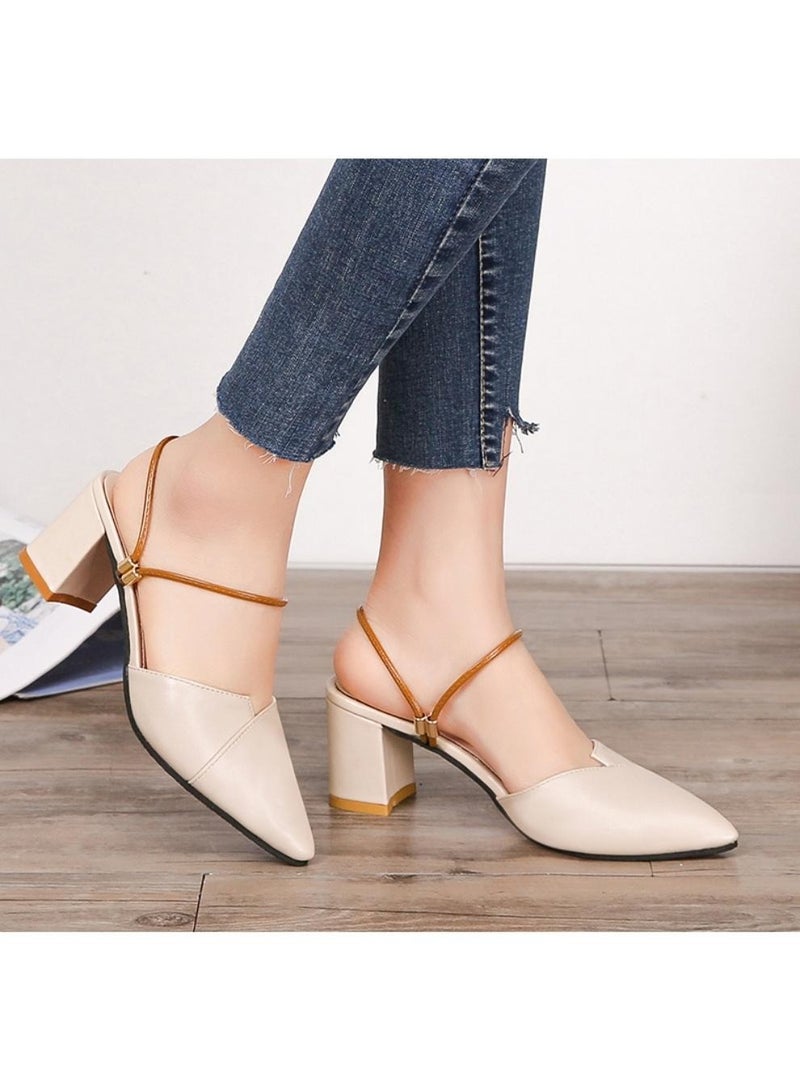 Pump Shoes Fashion High Heel Women Daily Office Dress Women Shoes Comfy Block Heel