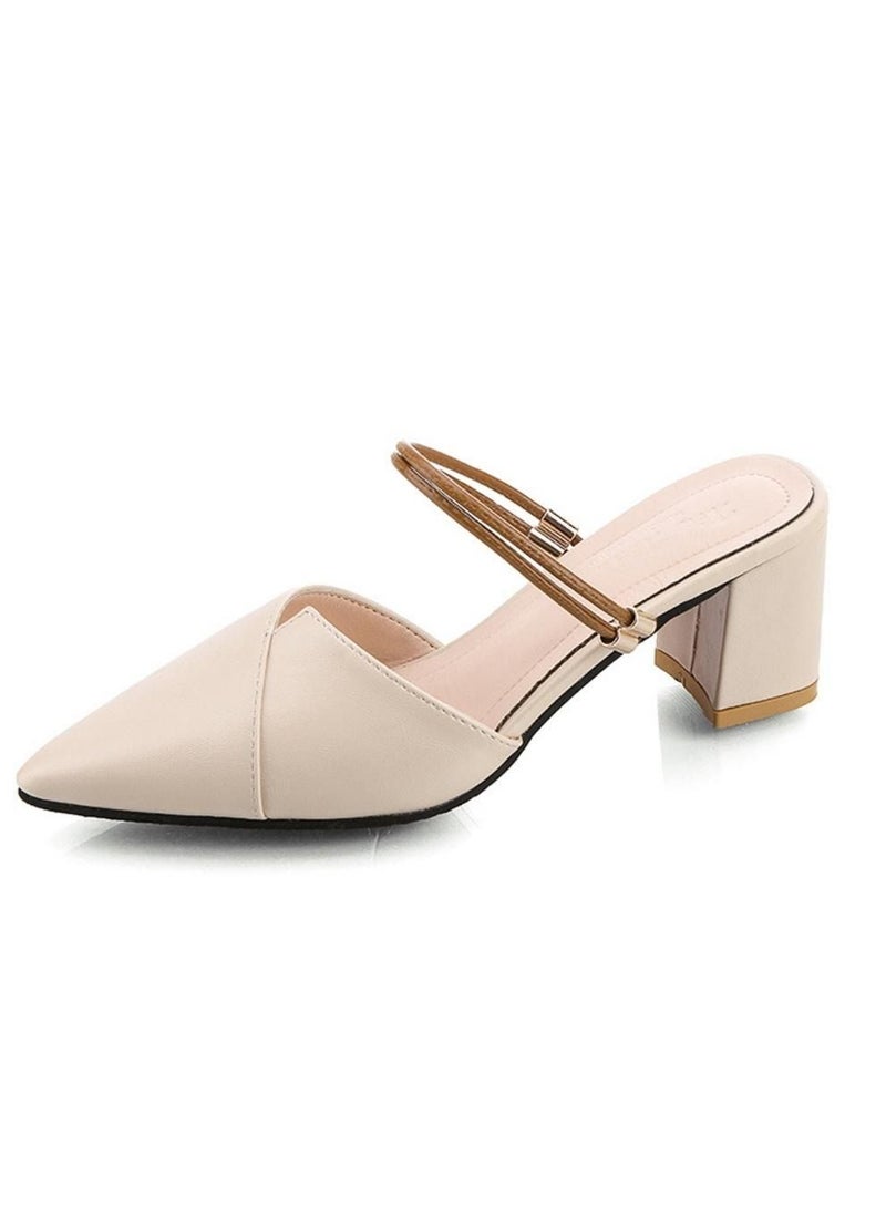 Pump Shoes Fashion High Heel Women Daily Office Dress Women Shoes Comfy Block Heel