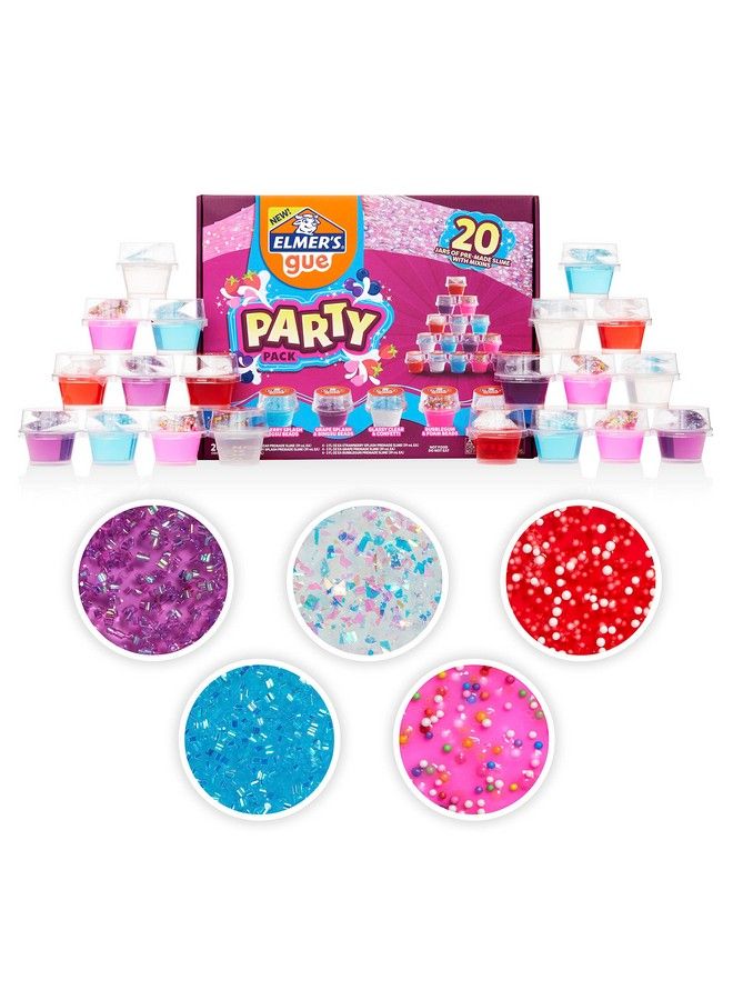 Gue Premade Slime Slime Kit Includes Fun Unique Addins Party Pack 20 Count