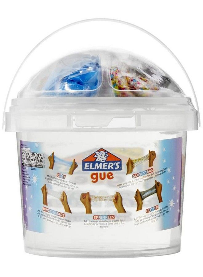 Gue Premade Includes 5 Sets Of Slime Addins 3 Lb. Bucket Glassy Clear