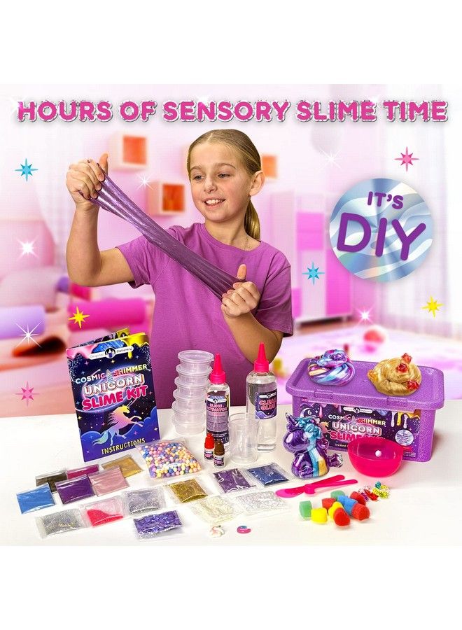 Cosmic Shimmer Unicorn Slime Kit Unicorn Toys For Girls With Galaxy Slime Glitter & Unicorn Color Slime Unicorns Gifts For Girls