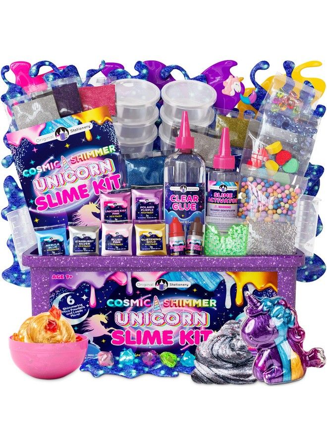 Cosmic Shimmer Unicorn Slime Kit Unicorn Toys For Girls With Galaxy Slime Glitter & Unicorn Color Slime Unicorns Gifts For Girls