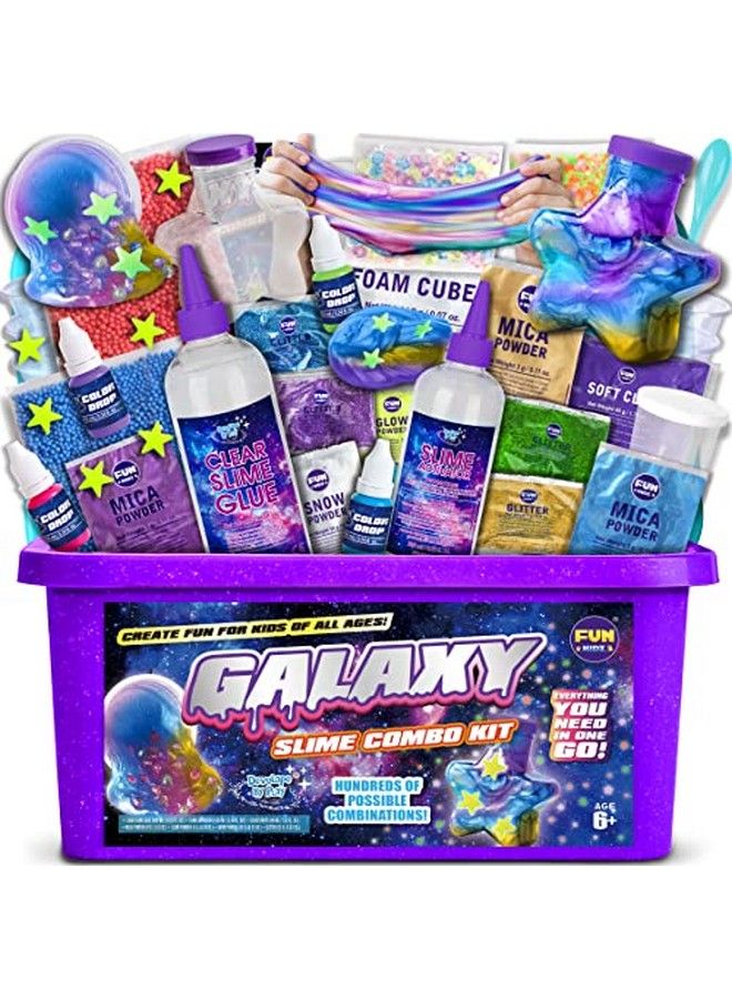 Toy Galaxy Slime Kit For Boys Girls 1012 Funkidz Ultimate Fluffy Slime Making Kit For Kids Ages 810 D.I.Y. Glow Galactic Fun Slime Gifts