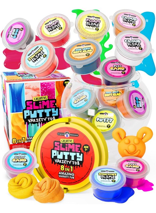 Creative Slime Putty Variety Tub Ultimate Premade Slime Kit With Cloud Slime Fun Slime Kids Clay Putty For Kids And More