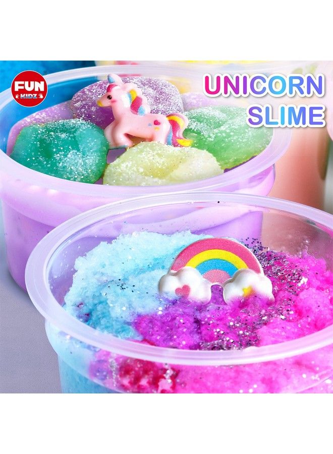 35.16 Fl Oz Cloud Unicorn Slime For Girls Funkidz 1040 Ml Fluffy Rainbow Slime Pack Premade Slime Toy Gifts For Kids 68