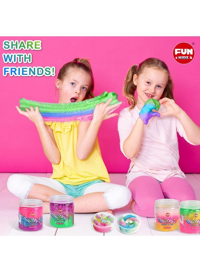 35.16 Fl Oz Cloud Unicorn Slime For Girls Funkidz 1040 Ml Fluffy Rainbow Slime Pack Premade Slime Toy Gifts For Kids 68