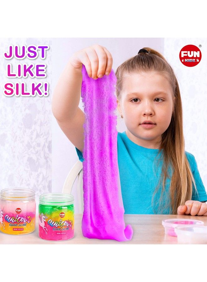 35.16 Fl Oz Cloud Unicorn Slime For Girls Funkidz 1040 Ml Fluffy Rainbow Slime Pack Premade Slime Toy Gifts For Kids 68