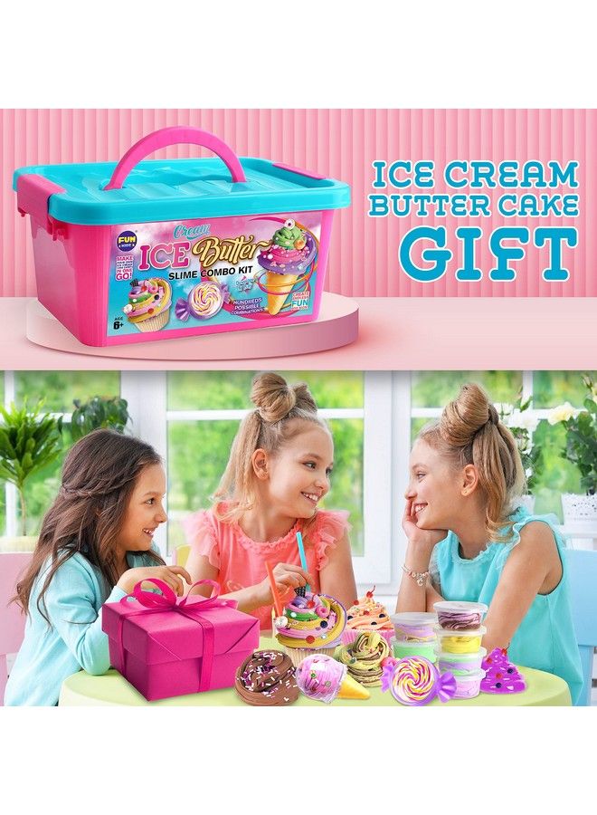 Gift Butter Slime Kit For Girls 1012 Funkidz Ice Cream Fluffy Slime Making Kit Ages 812 Kids Slime Toys Ideal Birthday Party Present