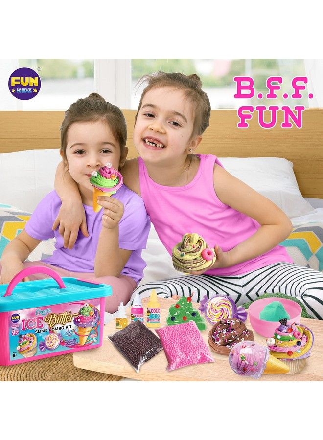 Gift Butter Slime Kit For Girls 1012 Funkidz Ice Cream Fluffy Slime Making Kit Ages 812 Kids Slime Toys Ideal Birthday Party Present