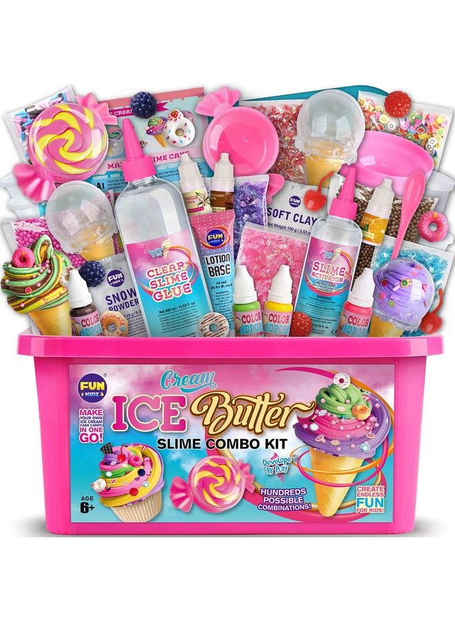 Gift Butter Slime Kit For Girls 1012 Funkidz Ice Cream Fluffy Slime Making Kit Ages 812 Kids Slime Toys Ideal Birthday Party Present