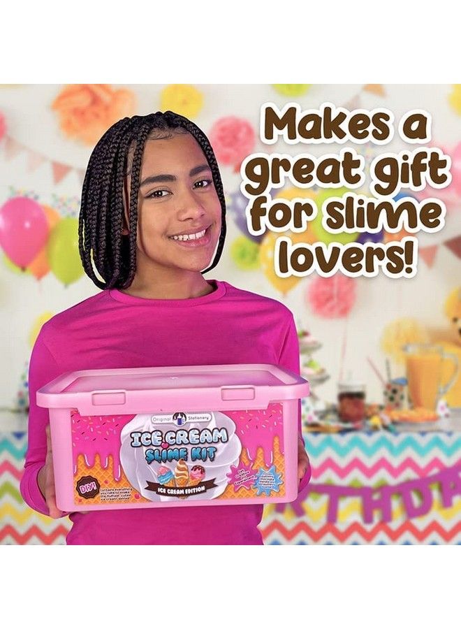 Ice Cream Slime Kit For Girls Amazing Ice Cream Slime To Make Butter Slime Cloud & Foam Slimes Great Gift Idea