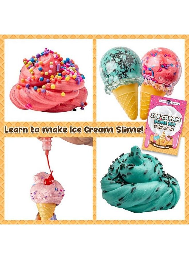 Ice Cream Slime Kit For Girls Amazing Ice Cream Slime To Make Butter Slime Cloud & Foam Slimes Great Gift Idea