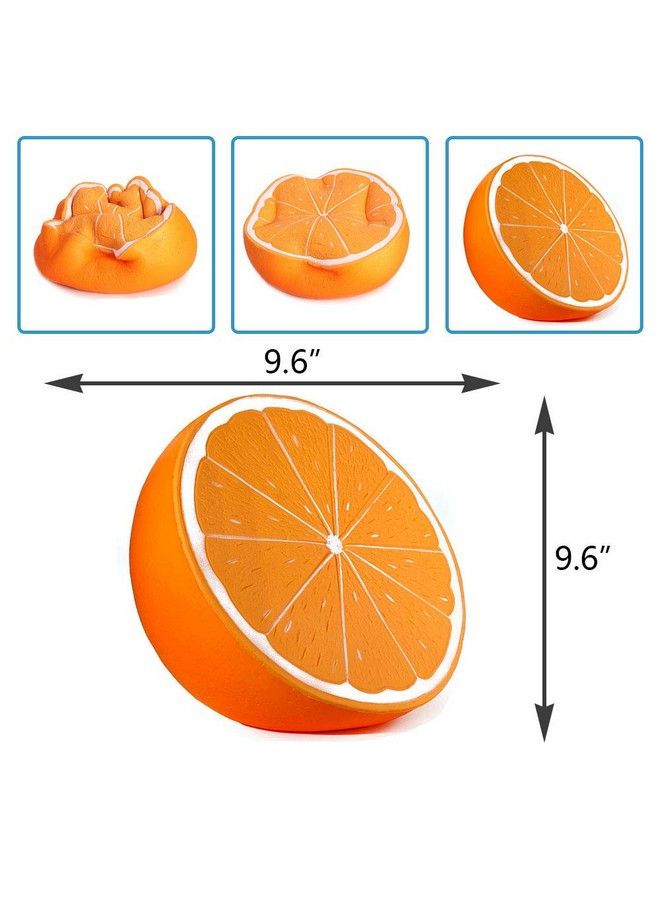 10 Inches Squishies Orange Jumbo Kawaii Soft Slow Rising Scented Big Fruit Squishies Stress Relief Kid Toys Gift Decoration Props