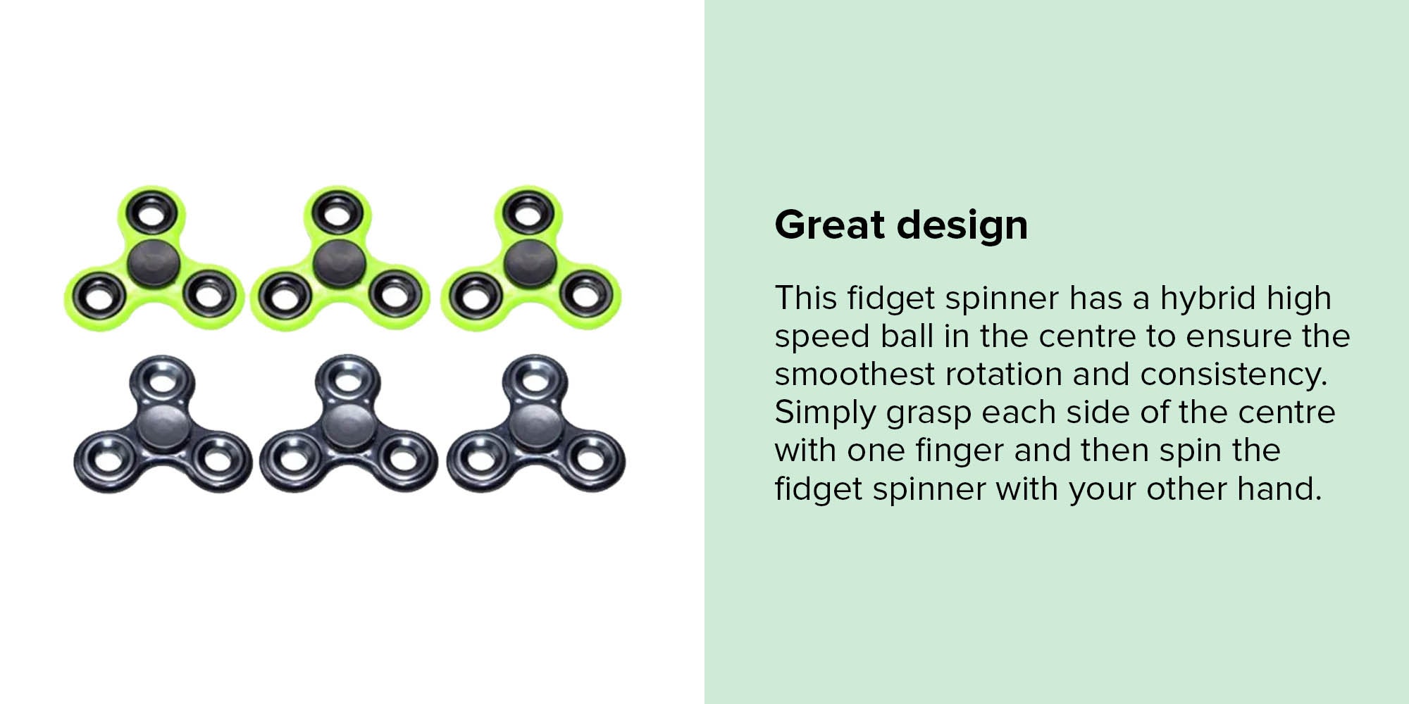 12-Piece Plastic Fidget Spinner Set 6.5x0.65x6.5cm