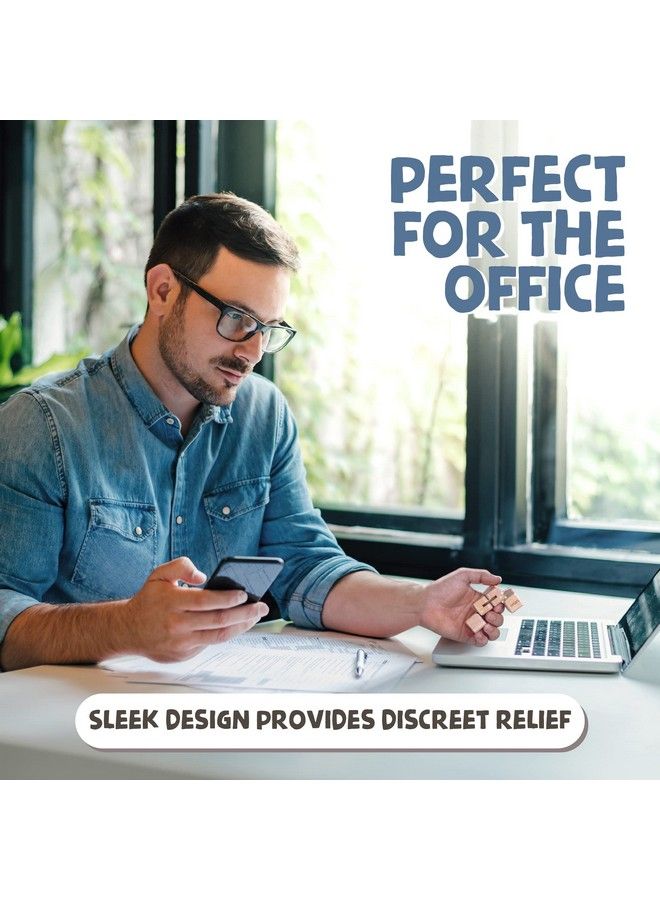 Wooden Large Infinity Cube Fidget Toy ; Ecofriendly Beechwood Fidget Cube For Adults ; Stimulating & Engaging Fidgets For Adults ; Teen Boy Toys ; Fidget Toys Adults ; Gifts For Teenage Boys