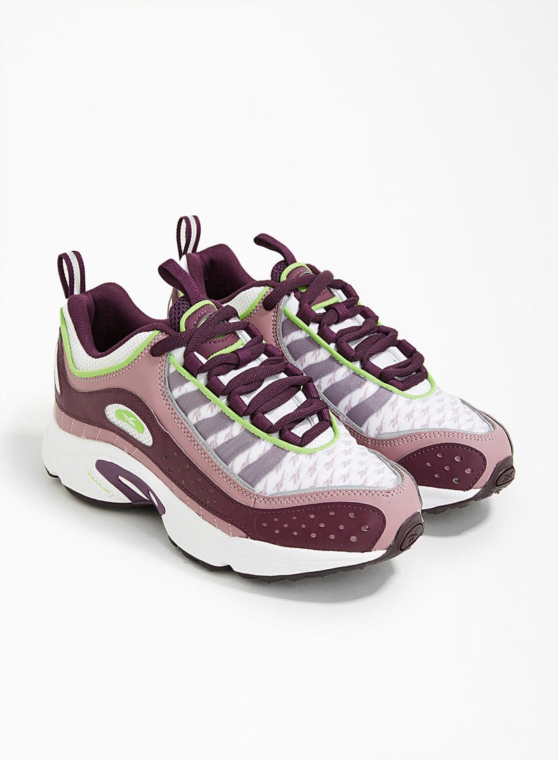Daytona DMX II Low Top Sneakers White/Semi Solar Green/Eggplant