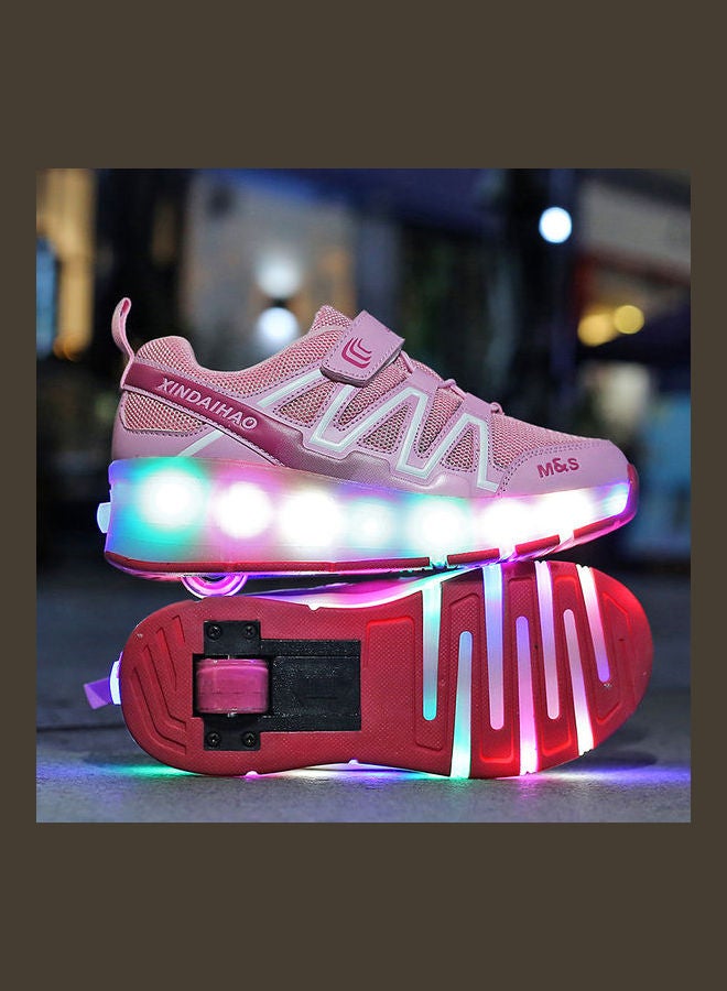 USB Charge Shinning Shoes Pink