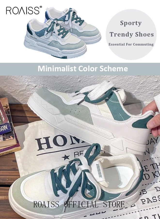 Women Casual Sneakers Versatile for Daily Use Flat and Comfortable Long Lace Design Lightweight and Breathable Non Slip Large Sole for Women