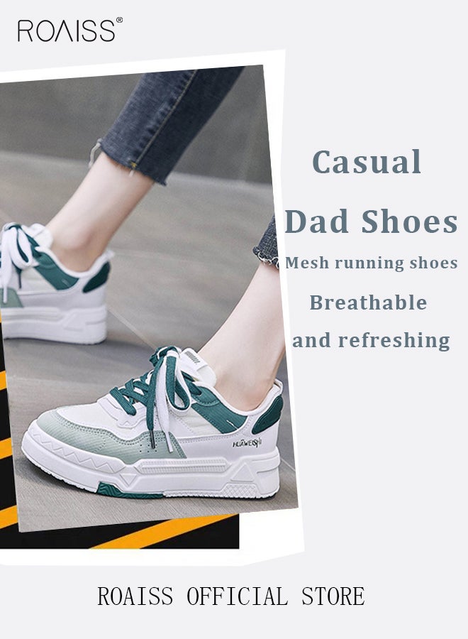 Women Casual Sneakers Versatile for Daily Use Flat and Comfortable Long Lace Design Lightweight and Breathable Non Slip Large Sole for Women