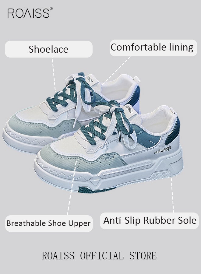 Women Casual Sneakers Versatile for Daily Use Flat and Comfortable Long Lace Design Lightweight and Breathable Non Slip Large Sole for Women